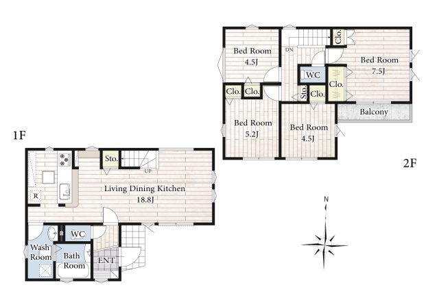【間取り】 | リビングの大きな開口部は陽当たりの確保だけでなく、まとめ買いで大量のお買い物をした際や家具など大きな物を購入した際に便利です。
