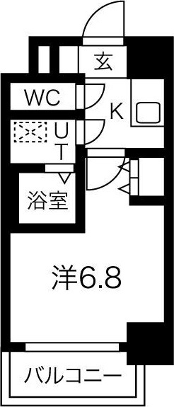 レジュールアッシュTAISHO　LEGANTの間取り