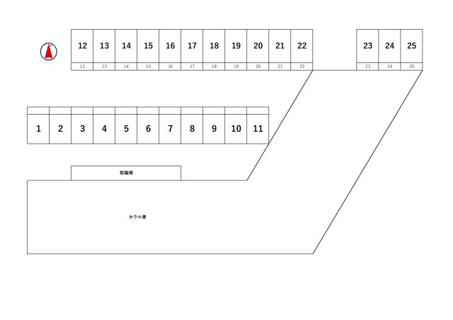 カウル湊の区画図