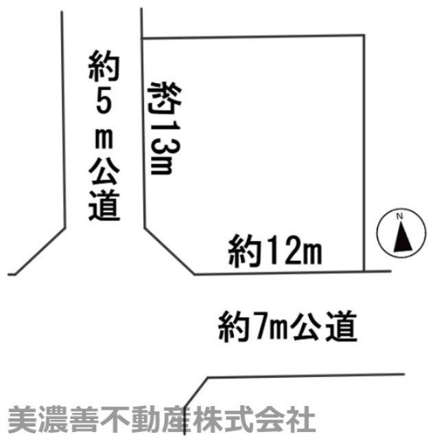 ６５６６７　各務原市尾崎北町土地の区画図