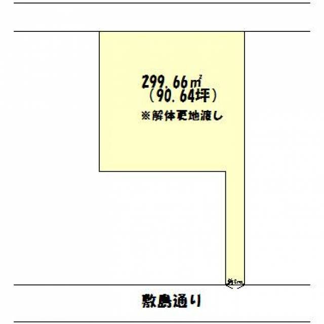 高津町　売土地の区画図