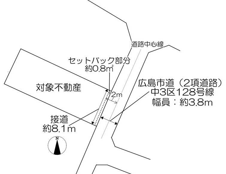 広島市中区舟入南４丁目の土地図