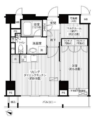 【間取り】 | モン・ヴィラージュ仙川