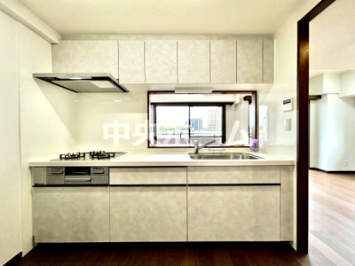 【キッチン】 | ドラゴンマンション青戸壱番館 | ワイドで収納豊富なシステムキッチン