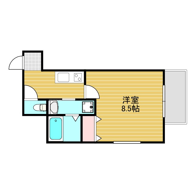 フジパレス三津屋Ⅴ番館の間取り