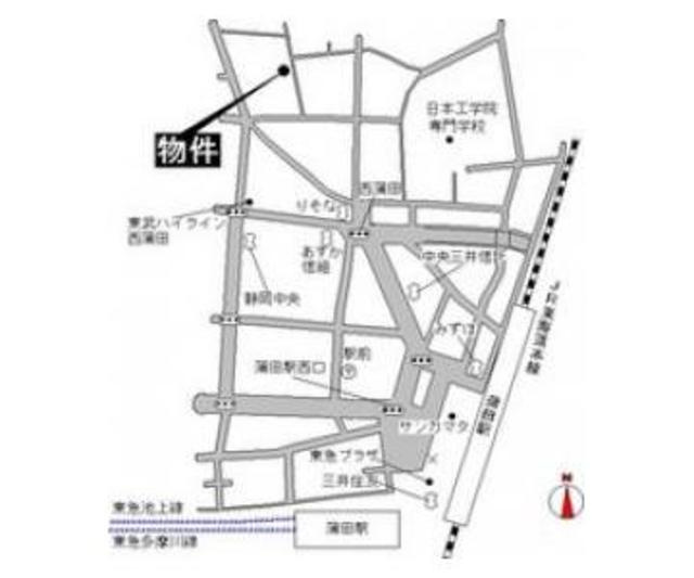 エクセル518B棟の地図