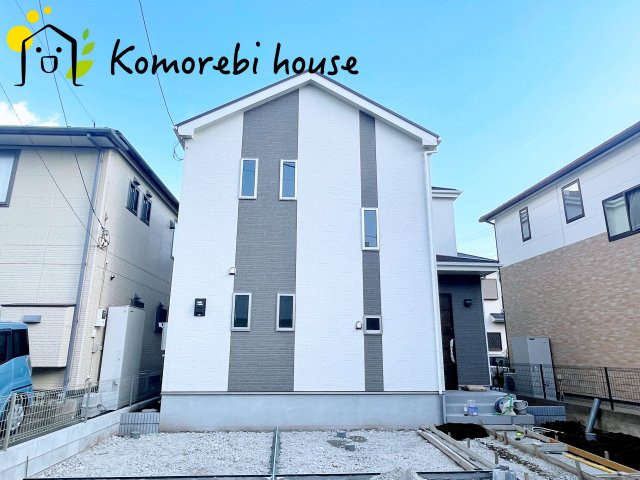 桶川市神明一丁目895番　新築一戸建て　ハートフルタウン　Aの外観|スタイリッシュでお洒落な外観です！
