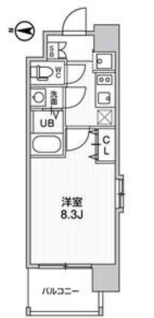 ラドゥセール荒本の間取り