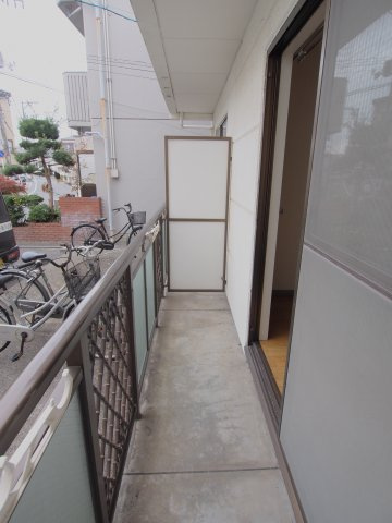 カーサ新町のバルコニー