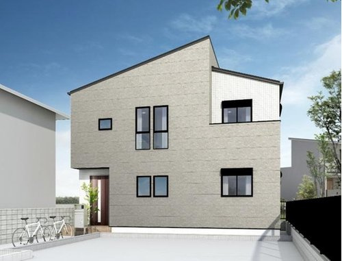 【横浜市保土ケ谷区今井町804-8全2棟新築戸建て】★仲介手数料無料★（今井小学校・橘中学校）の外観パース