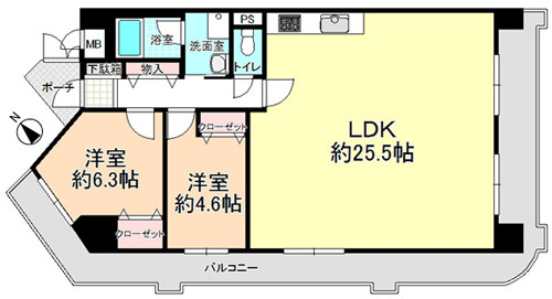 【間取り】 | アンビエント金剛東ガーデンコート