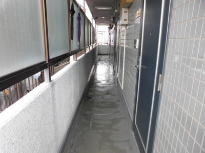 【その他共用部分】 | 下新庄シングルハイツ | 共用廊下です