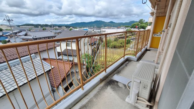 第一辻ハイツのバルコニー