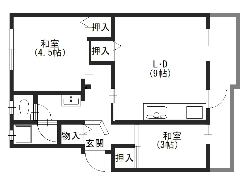 第一辻ハイツの間取り