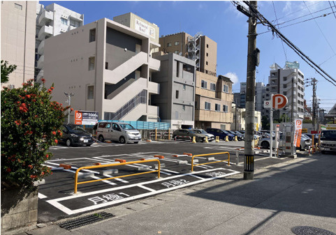 Dパーキング久茂地2丁目第3 タイムズ久茂地2丁目第3（沖縄県那覇市久茂地2-19）の時間貸駐車場