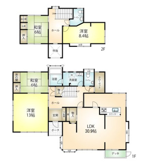 【間取り】 | 中古戸建　神戸市西区神出町宝勢 | ４ＬＤＫ