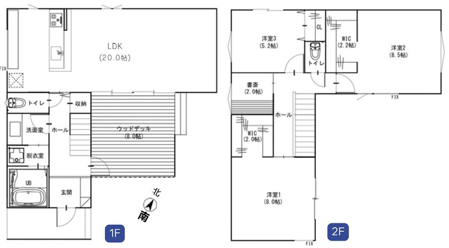 鎌倉市浄明寺４丁目２１０－１０８新築戸建の間取り