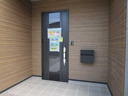 安佐南区長束5丁目の玄関