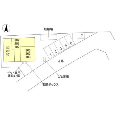 【区画図】 | GRAMM六地蔵C棟