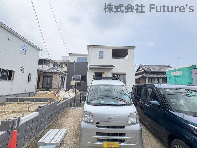 三郷市新和1丁目　新築戸建　全2棟　2号棟の外観|現地の写真になります。