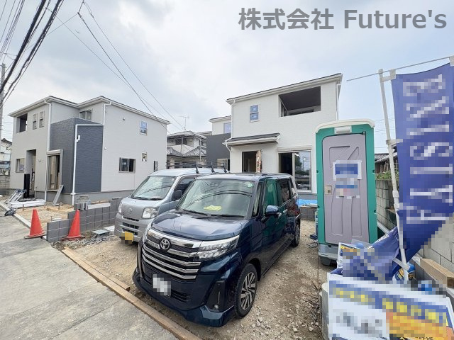 三郷市新和1丁目　新築戸建　全2棟　2号棟の外観|現地の写真になります。
