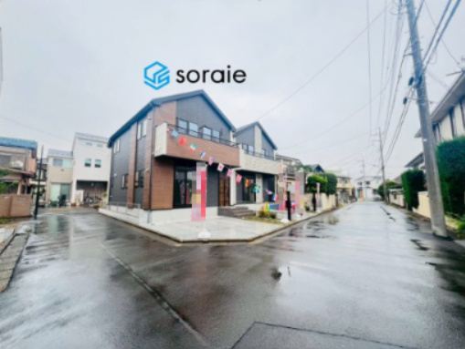 所沢市北所沢町1期　全2棟　FIT-A　新築戸建の前面道路含む現地写真|11/9　撮影