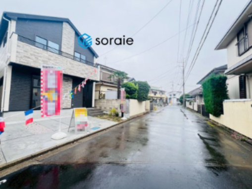 所沢市北所沢町1期　全2棟　FIT-A　新築戸建の前面道路含む現地写真|11/9　撮影