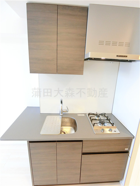 クレストコート池上のキッチン|システムキッチン　ガス2口