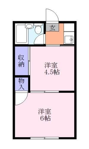 住環境とても静かな２K！