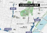 J.GRAN Court 浅草の地図