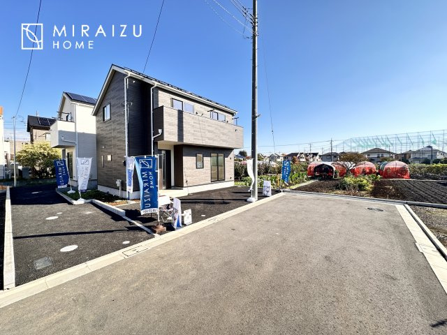 【外観】 | 陽の光をたっぷりと浴びながら気持ち良く生活が出来ます。夢のマイホーム、夢ではなく実現出来ます！見学・ご相談等、お気軽にご連絡下さい。