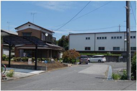 野田市日の出町　売地　45坪　の前面道路含む現地写真