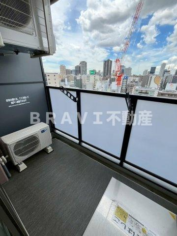 アプリーレ松屋町　BRAVI不動産のバルコニー|【アプリーレ松屋町】落ち着いた時間を過ごせるバルコニーです