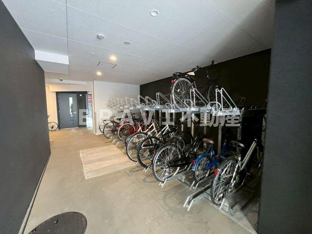 アプリーレ松屋町　BRAVI不動産のその他共用部分|【アプリーレ松屋町】駐輪場です