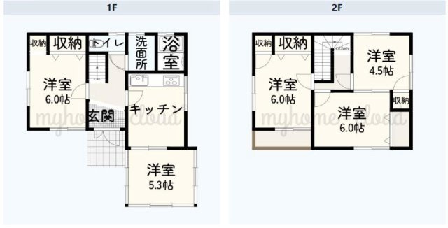 【間取り】 | 4SDKは、キッチン、4つの居室、サービスルームに加え、ダイニングがある間取り。食事スペースとくつろぎの場を分け、収納や趣味のスペースも確保。大家族や二世帯住宅での生活に快適な間取りと言えるでしょう。