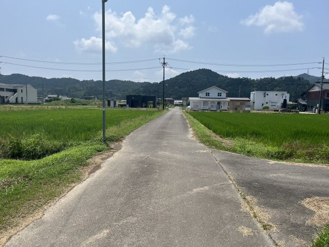 土地　太郎丸北郷の前面道路含む現地写真|東道路