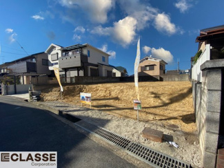 【前面道路含む現地写真】 | 宇治市広野町尖山　1区画　売土地　建築条件無し
