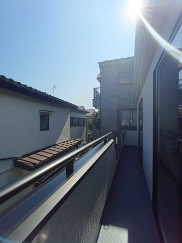 八潮市　緑町3丁目　新築戸建　　全2棟のバルコニー|施工例です