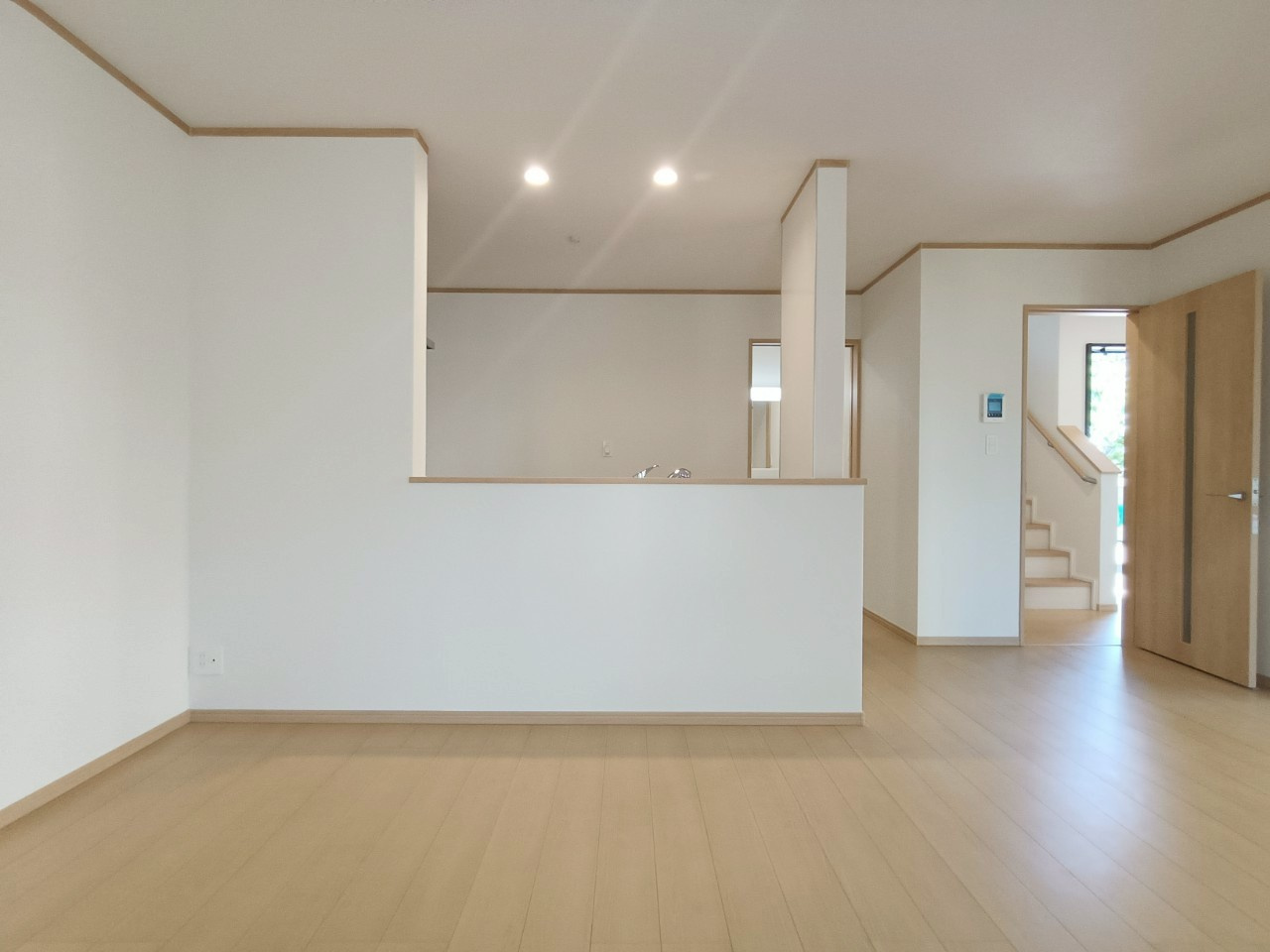 八潮市　緑町3丁目　新築戸建　　全2棟の居間・リビング|施工例です