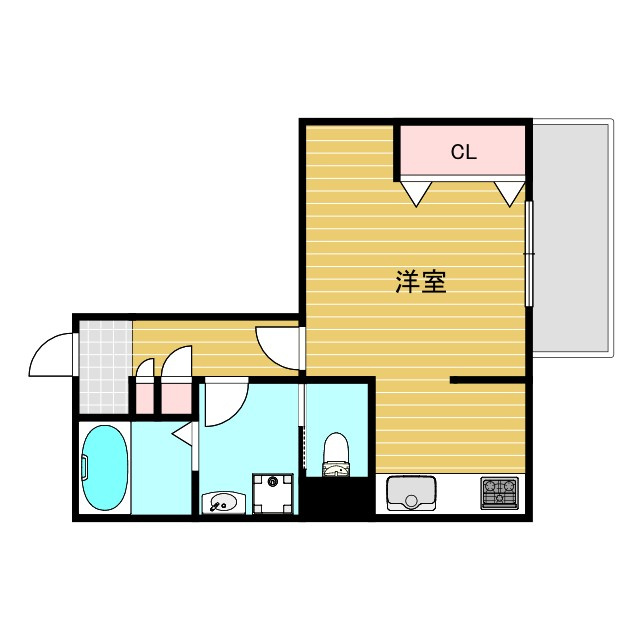 メゾン・ド・メトロ西中島南方の間取り
