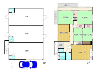 【間取り】 | 早川邸店舗住宅