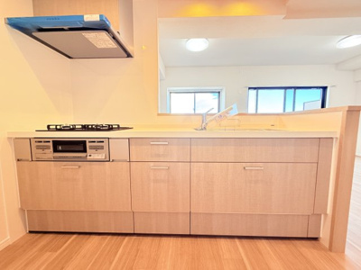 【キッチン】 | グレイス茅ヶ崎ソレアード | システムキッチンに交換されている為、
使いやすさ◎