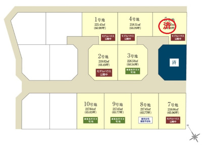 【区画図】 | オーヴィジョンホーム西小串（１号地）