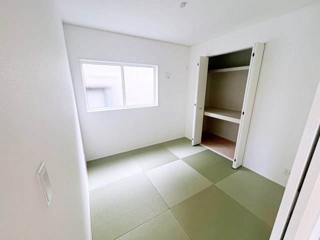 新築戸建・建売　いわき市平下平窪第6　Cradle Garden　全6棟の和室|畳は足触りがいいので裸足で歩いても気持ちがいいです！