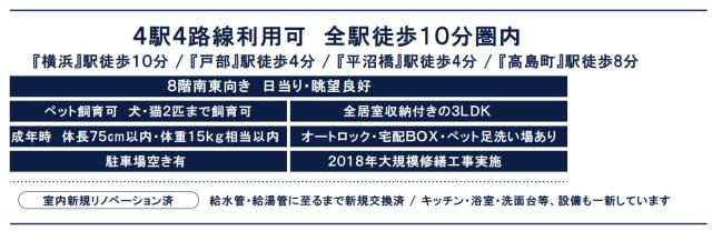 ミオカステーロ横濱アルティスタ【仲介手数料無料】ペット可♪
