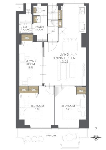【間取り】メガロコープ茨木 