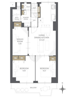 【間取り】メガロコープ茨木 