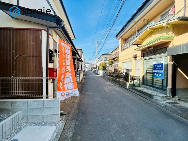 川越市砂新田3丁目第1期 全2棟 リナージュ 新築戸建の前面道路含む現地写真|2月6日 撮影
