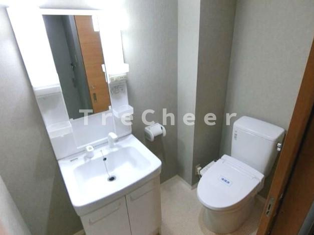 ノベル高台の洗面所