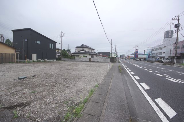 宇都宮市御幸本町　土地の外観|前面道路との高低差もありません